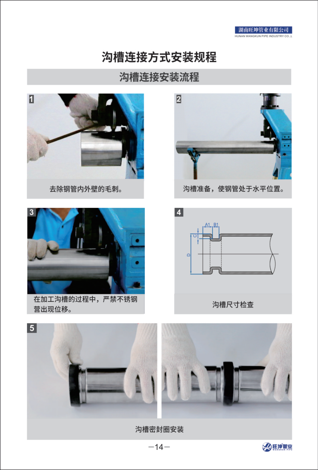 溝槽連接方式安裝規(guī)程